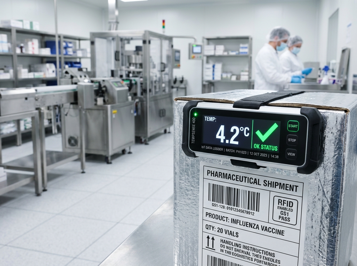 IoT Temperature Data Logger and RFID Enabled Packaging